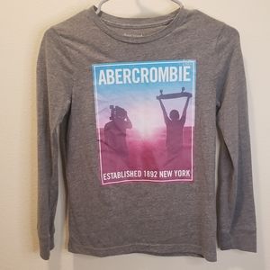 Abercrombie Kids long sleeve skateboard tshirt Size 10